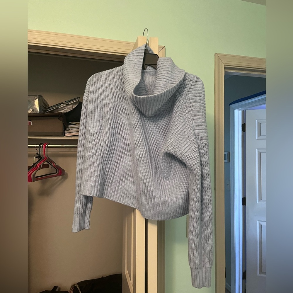 cropped knit  sweater